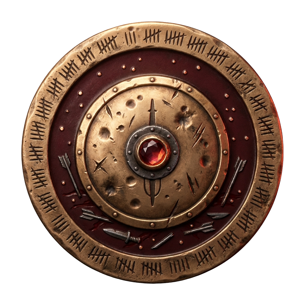 Scarred Shield talisman