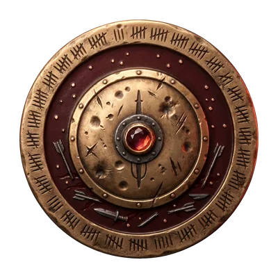 Scarred Shield talisman